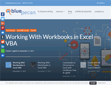 Tablet Screenshot of bluepecantraining.com